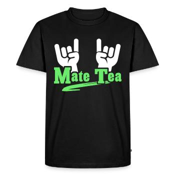 Yerba mate - Men's Premium Organic T-Shirt - black - Front - Nico (187cm)