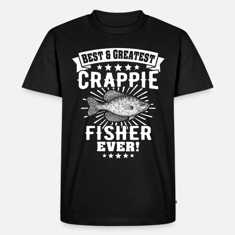 Sonnenbarsch Crappie Fish - Männer Premium Bio T-Shirt - Schwarz
