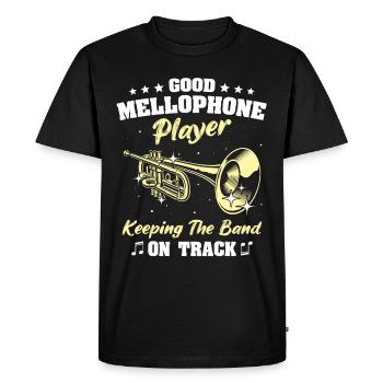 Joueur de mellophone Mellophone - T-shirt Premium bio Homme - noir - Devant - Nico (187cm)