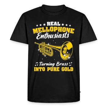 Musicien Mellophone - T-shirt Premium bio Homme - noir - Devant - Nico (187cm)