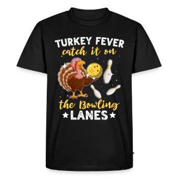 Bowler Turquie Thanksgiving - T-shirt Premium bio Homme - noir - Devant - Nico (187cm)