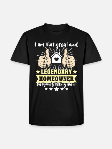 Homeowner New Home - Men's Premium Organic T-Shirt - black
