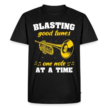 Mellophone Musicien Mellophoniste - T-shirt Premium bio Homme - noir - Devant - Nico (187cm)