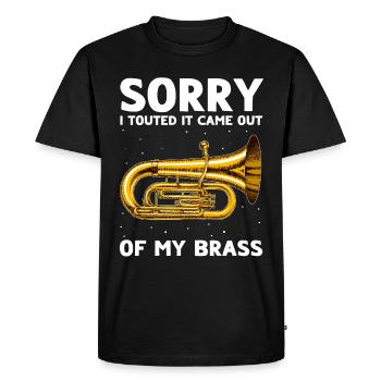 Mellophone Musicien Mellophoniste - T-shirt Premium bio Homme - noir - Devant - Nico (187cm)