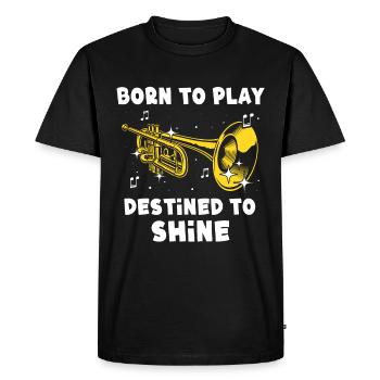 Musicien mellophone - T-shirt Premium bio Homme - noir - Devant - Nico (187cm)