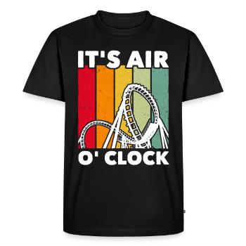 Achterbahn Roller Coaster - Men's Premium Organic T-Shirt - black - Front - Nico (187cm)