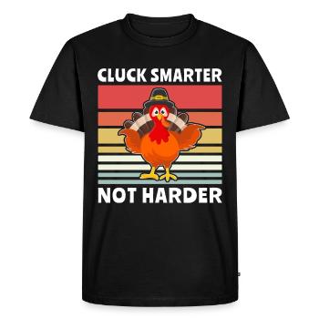 Turkey Thanksgiving - Men's Premium Organic T-Shirt - black - Front - Nico (187cm)