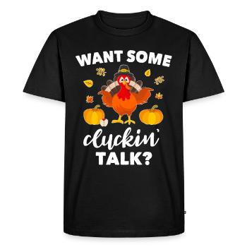 Turkey Saying - Men's Premium Organic T-Shirt - black - Front - Nico (187cm)
