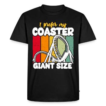 Roller Coaster Roller Coaster Riders - T-shirt Premium bio Homme - noir - Devant - Nico (187cm)