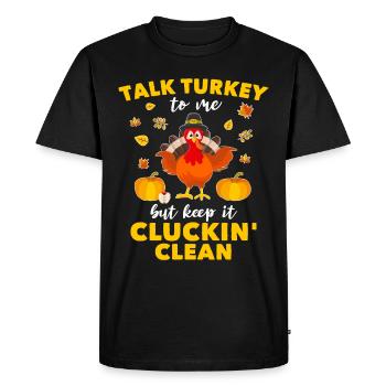 Truthahn Turkey - Men's Premium Organic T-Shirt - black - Front - Nico (187cm)