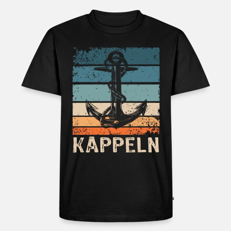 Kappeln Sprüche - Männer Premium Bio T-Shirt - Schwarz