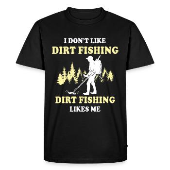 Dirt Fishing Probes - Men's Premium Organic T-Shirt - black - Front - Nico (187cm)