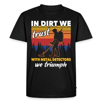 Dirt Fishing Probes - Men's Premium Organic T-Shirt - black - Front - Nico (187cm)