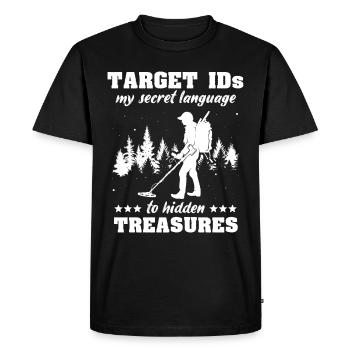 Dirt Fishing Detectorists - Men's Premium Organic T-Shirt - black - Front - Nico (187cm)
