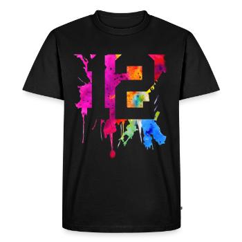 12 ANS 12E ANNIVERSAIRE - T-shirt Premium bio Homme - noir - Devant - Nico (187cm)