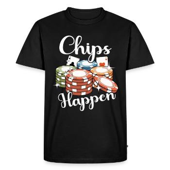 Poker Poker Players - Men's Premium Organic T-Shirt - black - Front - Nico (187cm)