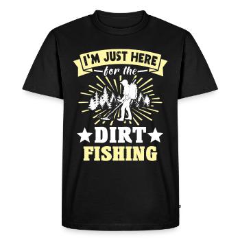 Chasseurs de trésors Dirt Fisher - T-shirt Premium bio Homme - noir - Devant - Nico (187cm)
