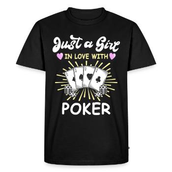 Poker Poker Players - Men's Premium Organic T-Shirt - black - Front - Nico (187cm)