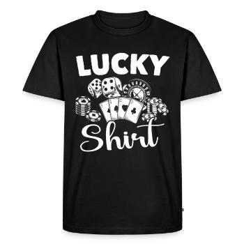 Casino Casino Players - Men's Premium Organic T-Shirt - black - Front - Nico (187cm)
