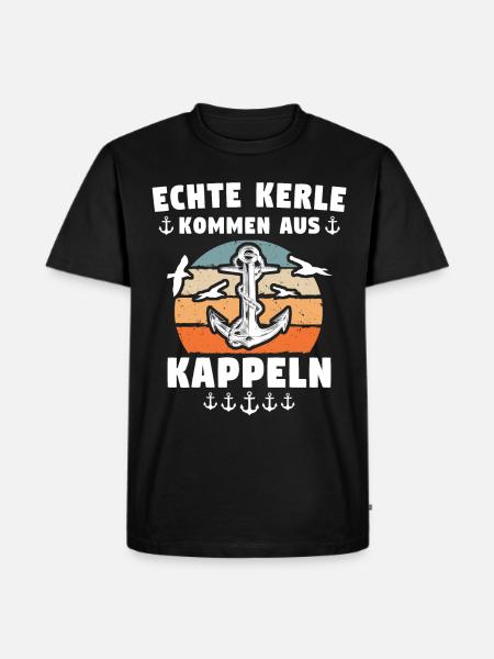 Kappeln Sprüche - Männer Premium Bio T-Shirt - Schwarz