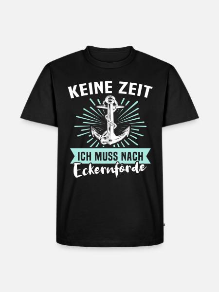 Eckernförde Eckernförder - Männer Premium Bio T-Shirt - Schwarz