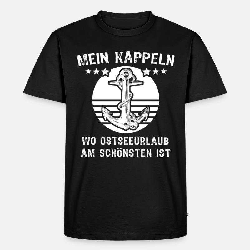 Kappeln Sprüche Kappelner - Männer Premium Bio T-Shirt - Schwarz