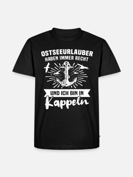 Kappeln Sprüche Kappelner - Männer Premium Bio T-Shirt - Schwarz