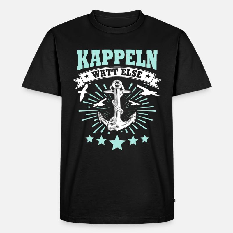 Kappeln Kappelner - Männer Premium Bio T-Shirt - Schwarz