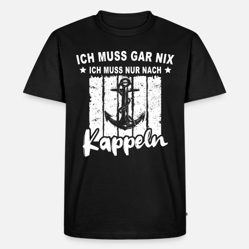 Kappeln - Männer Premium Bio T-Shirt - Schwarz