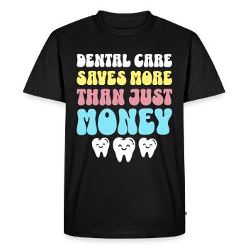 Zahnarzt Dentiste Soins dentaires - T-shirt Premium bio Homme - noir - Devant - Nico (187cm)