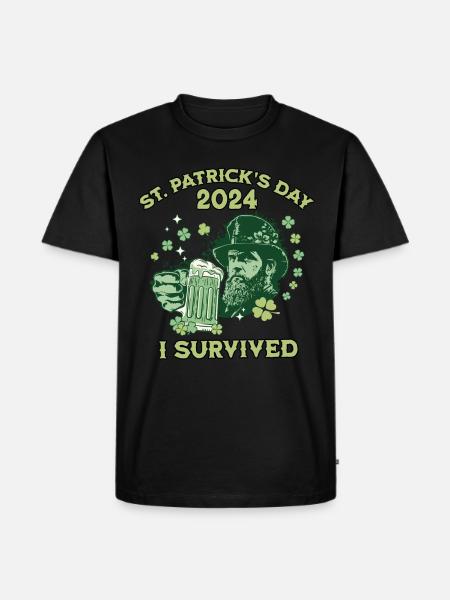 Fête de la Saint-Patrick 2024 - T-shirt Premium bio Homme - noir
