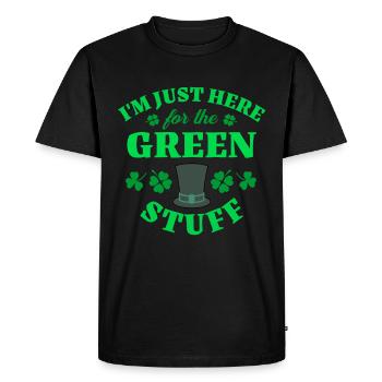 Fête de la Saint-Patrick - T-shirt Premium bio Homme - noir - Devant - Nico (187cm)