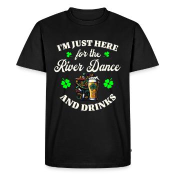 Irish Ireland St. Patrick's Day - Men's Premium Organic T-Shirt - black - Front - Nico (187cm)