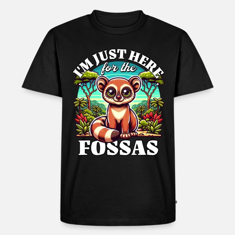 Fossas - Männer Premium Bio T-Shirt - Schwarz
