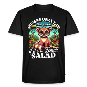 Madagascar Fossas - Men's Premium Organic T-Shirt - black - Front - Nico (187cm)