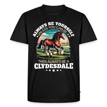 Cavaliers de Clydesdale - T-shirt Premium bio Homme - noir - Devant - Nico (187cm)