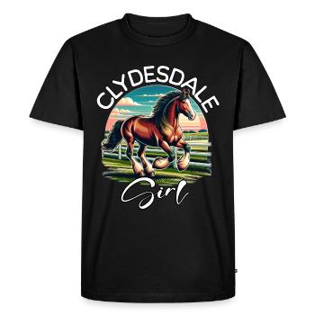 Cadeau de Clydesdale - T-shirt Premium bio Homme - noir - Devant - Nico (187cm)