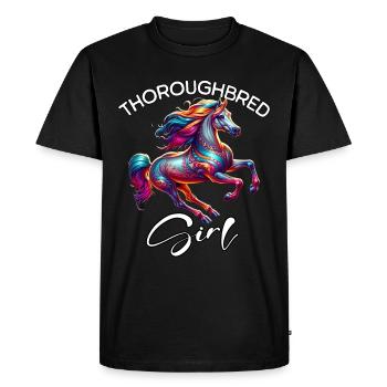 Cadeau pur-sang - T-shirt Premium bio Homme - noir - Devant - Nico (187cm)