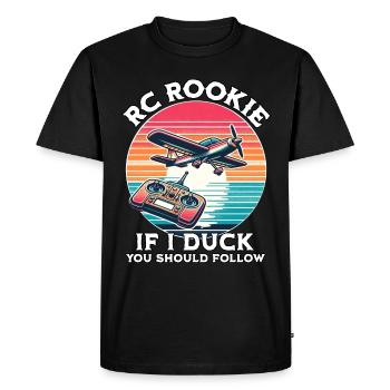 Model Airplane Model Airplane RC Airplane - Men's Premium Organic T-Shirt - black - Front - Nico (187cm)