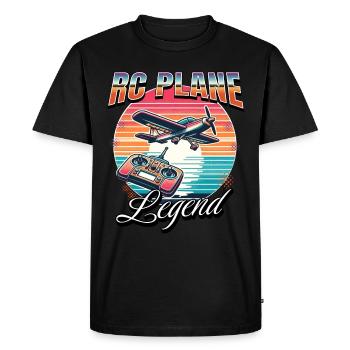 Maquette d’avion Avion RC - T-shirt Premium bio Homme - noir - Devant - Nico (187cm)