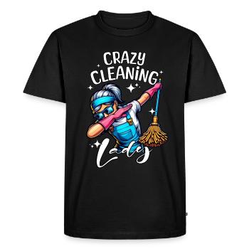 Cleaning lady cleaner - Men's Premium Organic T-Shirt - black - Front - Nico (187cm)