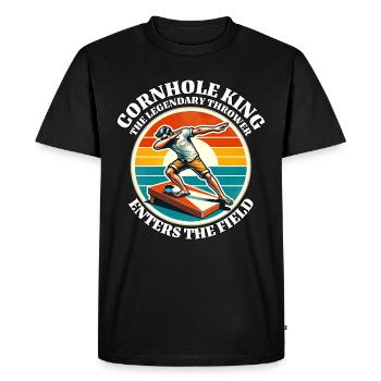Cornhole - Men's Premium Organic T-Shirt - black - Front - Nico (187cm)