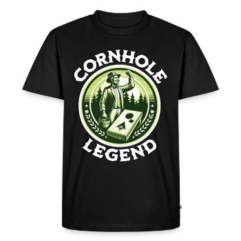 Cornhole Beanbag Blind Hole - Men's Premium Organic T-Shirt - black - Front - Nico (187cm)