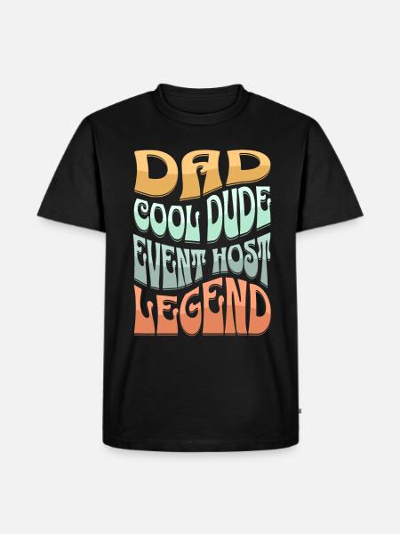 Papa Event Host - Men's Premium Organic T-Shirt - black