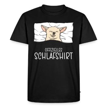 Chemise de nuit officielle Pyjama Chihuahua - T-shirt Premium bio Homme - noir - Devant - Nico (187cm)