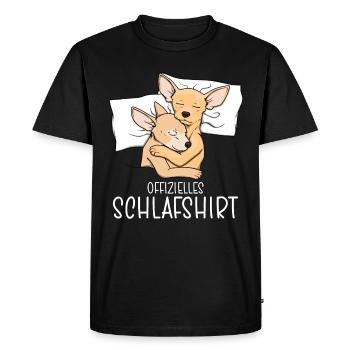 Chemise de nuit officielle Pyjama Chihuahua - T-shirt Premium bio Homme - noir - Devant - Nico (187cm)