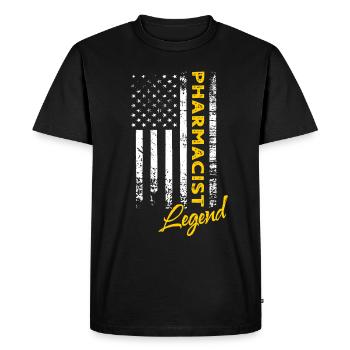 Pharmacist Legend - Men's Premium Organic T-Shirt - black - Front - Nico (187cm)