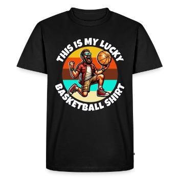 Basket-ball - T-shirt Premium bio Homme - noir - Devant - Nico (187cm)