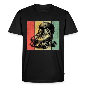 Roller Derby Retro - Men's Premium Organic T-Shirt - black - Front - Nico (187cm)