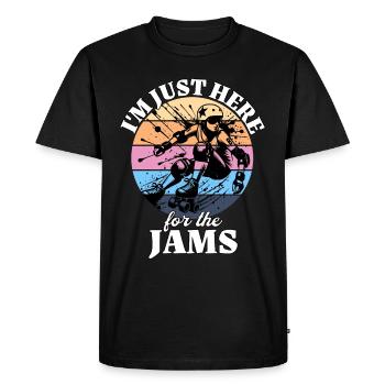 Roller derby - Men's Premium Organic T-Shirt - black - Front - Nico (187cm)